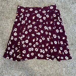 Super soft floral skater skirt